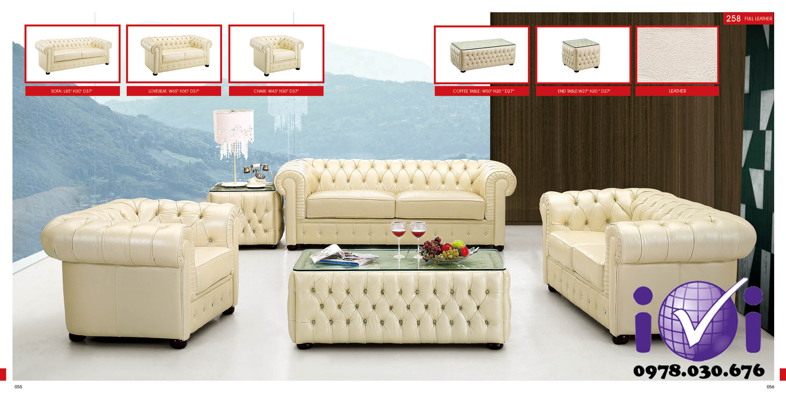 Sofa phòng khách cao cấp SP44