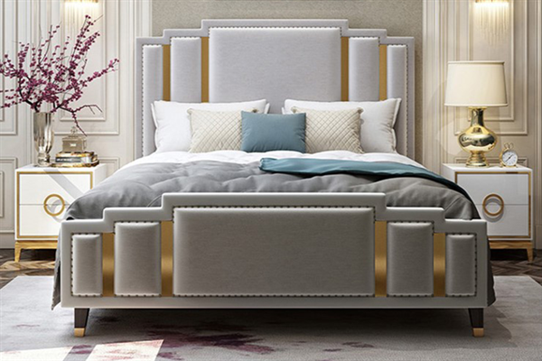 Giường ngủ sofa inox cao cấp GNI-07